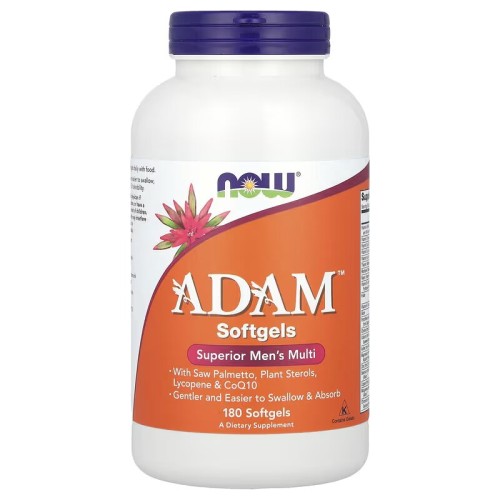 NOW Foods, ADAM, превосходные мультивитамины для мужчин, 180 мягких капсул (90 порций)
