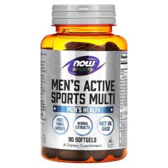 NOW Foods, Sports, Men's Active Sports Multi, комплекс витаминов для мужчин, 90 капсул (30 порций)