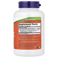 NOW Foods, куркумин из куркумы, 120 растительных капсул (665 мг в 1 капсуле)