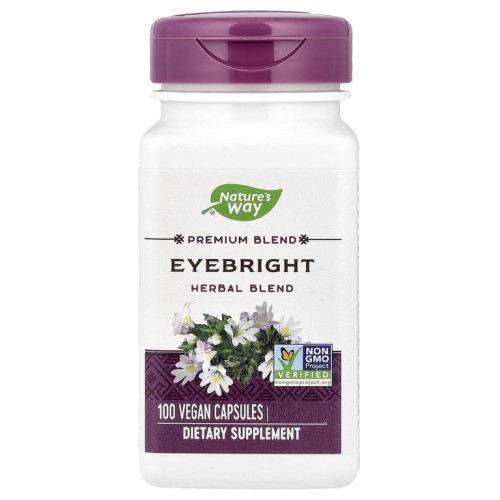 Nature's Way, Eyebright, очанка, смесь трав, 916 мг, 100 веганских капсул (50 порций)