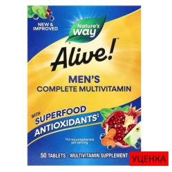 Nature's Way, Alive !, мультивитаминный комплекс для мужчин, 50 таблеток