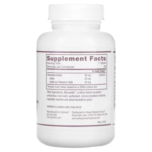 Optimox, Iodoral IOD 50, 50 мг, 90 делимых таблеток