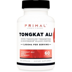 PrePrimal, Tongkat Ali, 1000 мг, 60 капсул (30 порций)