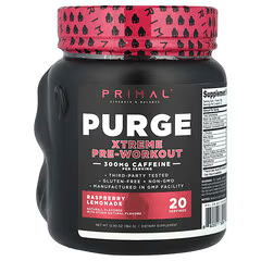 PrePrimal, Purge, Xtreme, предтренировочный комплекс, малиновый лимонад, 362 г (12,93 унции)