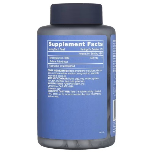 ProHealth Longevity, TMG Pro, 1000 мг, 120 таблеток