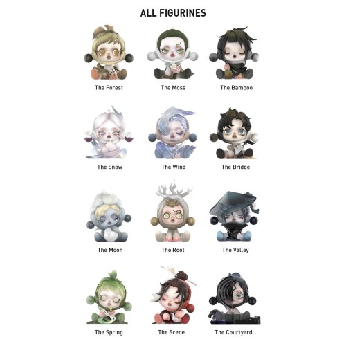 POP MART, Оригинальная фигурка SKULLPANDA серия The Ink Plum Blossom, 1 рандомная фигурка