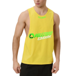 POLEZNOO, Мужская спортивная майка, желтая, размер XXL