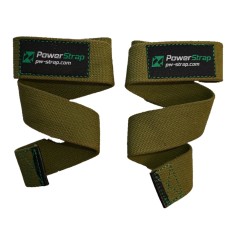 PowerStrap, Ремни для тяги (лямки), цвет хаки, 2 шт