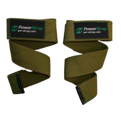 PowerStrap, Ремни для тяги (лямки), цвет хаки, 2 шт