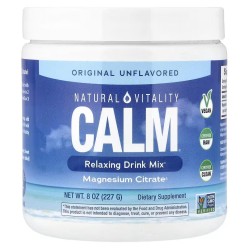 Natural Vitality, CALM, смесь для приготовления расслабляющих напитков, оригинальный нейтральный вкус, 227 г (8 унций)
