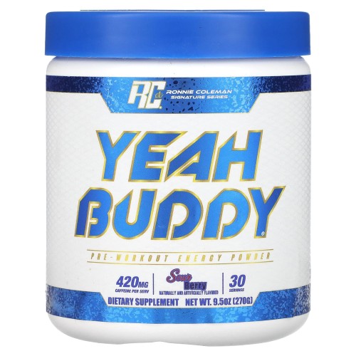Ronnie Coleman, Signature Series, Yeah Buddy, энергетический порошок перед тренировкой, кислые ягоды, 270 г (9,5 унции)