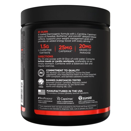 Rule One Proteins, Burn, Thermo Weight Management, Персик и манго, 210 г (30 порций)
