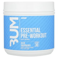 Raw Nutrition, Bum, предтренировочный комплекс, со вкусом голубой малины, 408 г (14,39 унции)