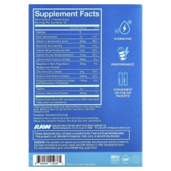 Raw Nutrition, Bum, Hydration, электролитная формула, со вкусом голубой малины, (20 пакетиков по 6,1 г)