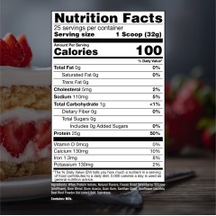 Raw Nutrition, Bum, Изолят сывороточного протеина, вкус Клубничного кекса, 775 г, (25 порций)