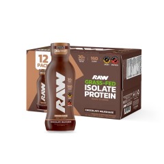 Raw Nutrition, жидкий изолят протеина, RTD, вкус шоколадный коктейль, 355 мл, (1 порция)