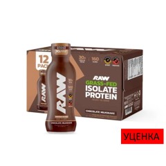 Raw Nutrition, жидкий изолят протеина, RTD, вкус шоколадный коктейль, 355 мл, (1 порция)