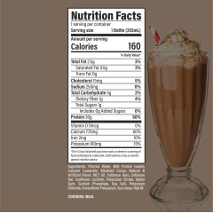 Raw Nutrition, жидкий изолят протеина, RTD, вкус соленая карамель, 355 мл, (1 порция)