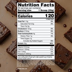 Raw Nutrition, Bum, Изолят сывороточного протеина, вкус Брауни с помадкой, 875 г, (25 порций)