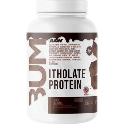Raw Nutrition, Bum, изолят сывороточного протеина, вкус брауни с помадкой, 875 г, 25 порций