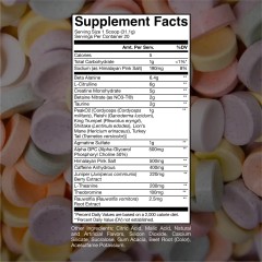Raw Nutrition, CBUM, Thuper Thavage, Предтренировочный комплекс, вкус Секретная добавка Кристофера, 622 г, (20 порций)