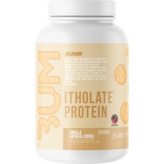 Raw Nutrition, Bum, Изолят сывороточного протеина, вкус Ванильного овсяного печенья, 825 г, (25 порций)