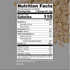 Raw Nutrition, Bum, Изолят сывороточного протеина, вкус Ванильного овсяного печенья, 825 г, (25 порций)