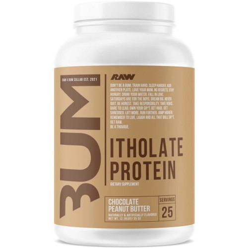 Raw Nutrition, Bum, изолят сывороточного протеина, вкус шоколадно арахисовой пасты, 992,5 г, 25 порций