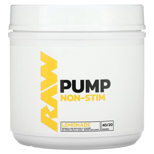 Raw Nutrition, Pump, без стимуляторов, со вкусом лимонада, 492 г (17,35 унции)