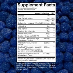Raw Nutrition, Bum, Thuper Pump, голубая малина, 570 г, (20 порций)