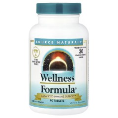 Source Naturals, Wellness Formula, улучшенная поддержка иммунитета, 90 таблеток (30 порций)