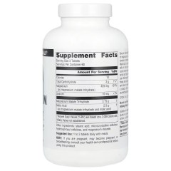 Source Naturals, малат магния, 3750 мг, 180 таблеток (60 порций)