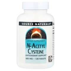 Source Naturals, N-ацетилцистеин, 600 мг, 120 таблеток (УЦЕНКА! Срок годности: 09/25)