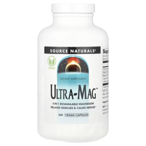 Source Naturals, Ultra-Mag , 360 веганских капсул, (120 порций)