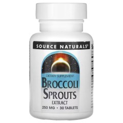 Source Naturals, экстракт ростков брокколи, 250 мг, 30 таблеток (15 порций)