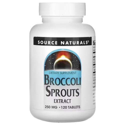 Source Naturals, экстракт ростков брокколи, 250 мг, 120 таблеток, 60 порций