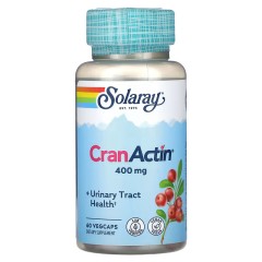 Solaray, CranActin, 400 мг, 60 вегетарианских капсул (УЦЕНКА! Срок годности: 09/25)