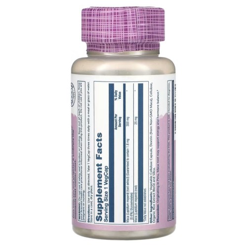 Solaray, Vital Extracts, мака, 60 растительных капсул