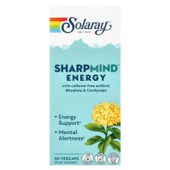 Solaray, SharpMind ™ Energy, 30 растительных капсул (УЦЕНКА! Срок годности: 10/25)