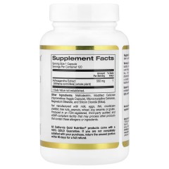 California Gold Nutrition, Ашваганда, 500 мг, 120 растительных капсул