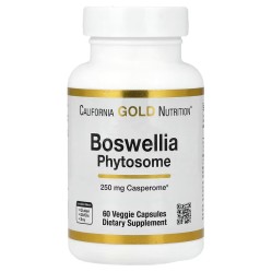 California Gold Nutrition, Boswellia Phytosome, фитосома босвеллии пильчатой с подсолнечным лецитином, 250 мг, 60 растительных капсул
