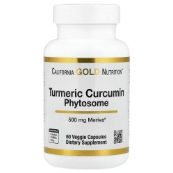 California Gold Nutrition, Turmeric Curcumin Phytosome Meriva, фитосомы куркумина из куркумы, 500 мг, 60 растительных капсул