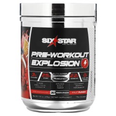 SIXSTAR, Pre-Workout Explosion, фруктовый пунш, 7,41 унции (210 г)