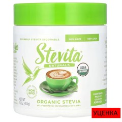 Stevita Naturals, органическая стевия, 454 г (16 унций)