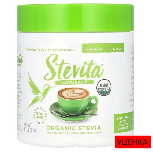 Stevita Naturals, органическая стевия, 454 г (16 унций)