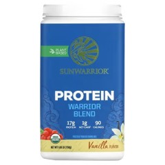 Sunwarrior, Warrior Blend Protein,органический растительный протеин, ваниль, 750 г (1,65 фунта)