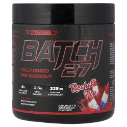 TC Nutrition, Batch 27, предтренировочная добавка, Rocket pop, 380 г (20/40 порций)