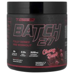 TC Nutrition, Batch 27, предтренировочная добавка, Вишня, 380 г (20/40 порций)