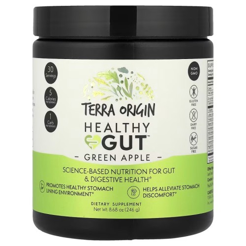 Terra Origin, Healthy Gut, зеленое яблоко, 246 г (30 порций)