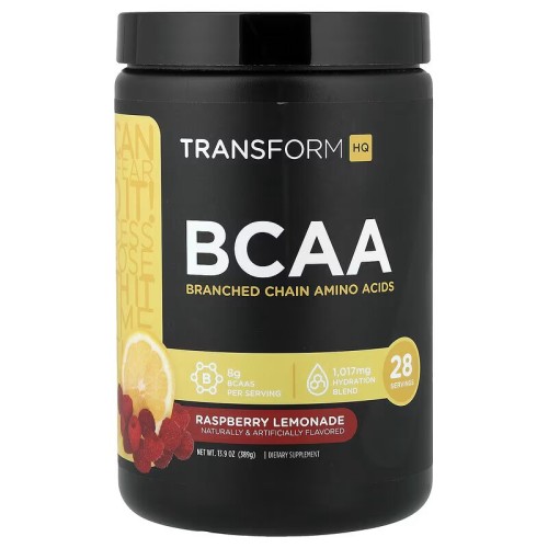 TransformHQ, BCAA, со вкусом малинового лимонада, 389 г (28 порций)